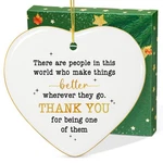 Teezwonder Christmas Thank You Gifts For Women Heart-shaped Ornam... New. Price: $16.40.