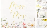 Crisky Floral Bridal Shower Napkins - Gold Foil Miss To Mrs Paper Disposable New. Price: $21.35.