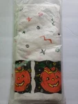Vintage Duni Halloween Jack Lantern Tissue/poly Tablecover 54" X 96" 2 Ply Open. Price: $24.99.