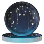Havercamp Starry Night 10" Plates (24 Pack)! Extra Large Round Paper Dinner P... New. Price: $29.23.