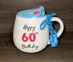 Happy 60TH Birthday 15.5 Oz Coffee Mug And Socks Gift Set New. Price: $10.00.