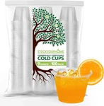 Stock Your Home Commercially Compostable Cups, 9OZ (100 Pack) Clear Plastic Cold New. Price: $38.73.