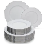 Silver Spoons Party Disposable 40 Pc Set Dinner Side Plates Heavyweight Pla... New. Price: $93.38.