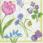 Caspari - Floral Majolica Paper Cocktail Napkins New. Price: $5.99.