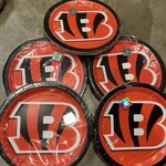 Cincinnati Bengals Nfl Banquet Party Bulk 9" Dinner Plates Lot Of 5 Packs New. Price: $14.95.