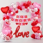 Katchon Valentines Day Balloon Arch Kit - 115 Pcs Red Pink Hearts Confetti Decor New. Price: $39.87.