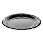 Pactiv Laminated Foam Dinnerware, Plate, 9" Diameter, Black, 500/CARTON New. Price: $98.10.