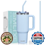 Smlixe 40 Oz Tumbler Handle Straw Lid Insulated Stainless Steel Travel Mug Sky New. Price: $45.56.