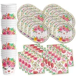 Kitten Kitty Cat Floral Birthday Party Supplies Set For Girl New. Price: $24.55.