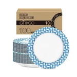 Ginkgo 100 Count Paper Plates Inch Bulk Thickened Heavy Duty Disposable Pl... New. Price: $47.51.