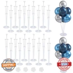 Lobubt 20 Sets Balloon Stand Kits W/ Base For Table Centerpieces, Reusable New. Price: $59.53.