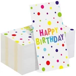 100 Pieces Happy Birthday Napkins Disposable Rainbow Polka Dot Party 7.8 New. Price: $22.99.