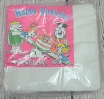 Vintage Futura The Flintstones Happy Birthday Napkins Pink Blue New Old Stock. Price: $14.99.