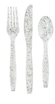 8 Packs Way To Celebrate Rainbow Glitter Plastic Disposable Cutlery Set 24 Count New. Price: $18.00.
