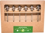 Cork Pops Stainless Steel Cocktail Picks With Fleur De Lis 6X.75X4.75, Silver New. Price: $29.99.