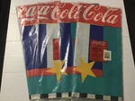 Four Coca Cola Paper Tablecloths, 54 X 96 Party Cover, Unopened/new. Price: $10.99.