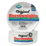 Ajm Packaging Gold Label Coated Paper Plates, 9" Dia, White, 120/PK, 8 Pk/ct New. Price: $90.39.