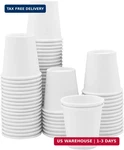 Gusto 3 Oz. - 100 Count White Small Paper Cups, Disposable Mini Bathroom Mouthw New. Price: $11.05.