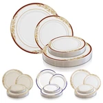 Disposable Plastic Plates Dinner Party Wedding Salad Round Harmony Design 120PCS New. Price: $51.99.