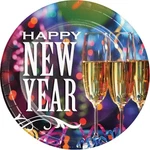 New Party Pizzazz Year's Eve Cocktail Holiday 7" Paper Dessert Plates. Price: $9.99.