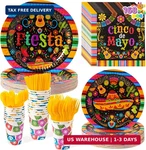 Joyin 168 Pcs Fiesta Party Decorations, Mexican Theme Paper Plates And Napkins New. Price: $45.68.
