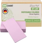 Simulinen Blush Pink Feel Disposable Dinner Napkins Cloth-like New. Price: $43.93.