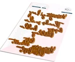 Pinkfresh Studio Fancy Script Words Hot Foil Plates New!. Price: $24.95.