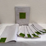 Kate Spade All Wrapped Up Platinum Tablecloth Napkins Placemat Set New. Price: $59.99.