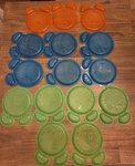 Hefty Zoo Pals Kids Plastic Reusable Plates Hard Find Rare Lot 15 Preowned Used. Price: $44.99.