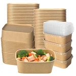 Fisden 50 Pack Kraft Paper Food Container, 25 Oz Disposable Salad Bowls With ... New. Price: $52.73.