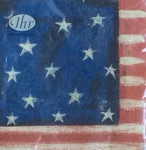Ihr Stars And Stripes Usa Flag Cocktail Napkin * 20 New Pack Made Germany. Price: $8.48.