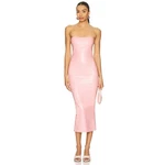 Miaou Lila Midi Dress Pink Candy Natural Latex Strapless Girly Nwt $450MSRP New. Price: $399.00.