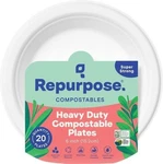 Pk Repurpose 6" Eco-dessert Plates, 20 Ct, Strong, Compostable, Freeship New. Price: $21.50.