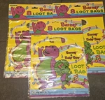 Vintage 1992 Barney Baby Bop Party Loot Bags 90S Unique New Lot Of 3 Packs 8. Price: $27.77.
