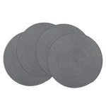 Winknowl Round Braided Placemats Set Of Washable Woven Heat 4PCS, Dark Gray New. Price: $21.23.