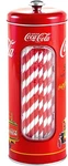 The Tin Box Company Coke Holder With 20 Paper Straws Inside, 3-3/8 New. Price: $31.89.