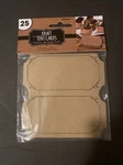 Foodie Finds Tent Placecards Brown Paper 25PK New. Price: $10.00.