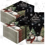 100 Pcs Christmas Snowman Napkins Merry Guest Disposable Xm... New. Price: $19.33.