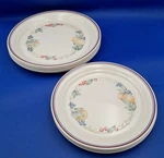 Corelle Abundance- Choose Dinner, Luncheon Indented Plates, Beige, Fruit Design Used. Price: $5.00.