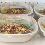 World Centris Lid Pla 24-48 Oz Fiber Square Bowls, Clear, Vented Case Of 200 New. Price: $89.00.