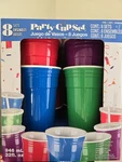 Party Set Insulated Double Wall Plastic 8 Pack 32OZ Multicolor Durable New. Price: $25.00.