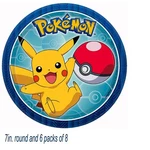 Lot Of 48 Amscan 541859 Pokemon Party Supplies Paper Dessert Plates 7" New. Price: $13.99.