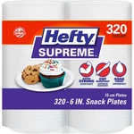 Hefty Supreme Foam Plates, 6" (320 Ct.) New. Price: $19.99.