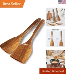 Handcrafted Acacia Wooden Cooking Utensils - Set Of 2 Perfect For Gift Giving New. Price: $16.19.