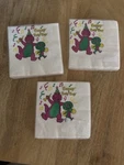 Vtg 1993 Barney & Baby Bop Small Party Napkins Packs Of 16 Ply Hallmark Nip New. Price: $19.99.