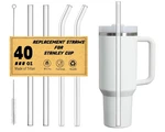 Haundry 12INCH Reusable Straws For Stanley/yeti 30OZ-40OZ Cup Tumbler, 4-PACK Lo New. Price: $23.88.