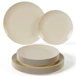Trendables Light Mocha Disposable Plastic Plate Setting For 20 PEOPLE-40 New. Price: $25.19.