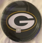 Green Bay Packers Party Round Paper Dinner Plates, 8 Ct 3/4 Nfl Football New. Price: $7.19.
