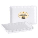 6 Pack White Serving Tray - X Inch, Heavy Duty 13" 9" 1", New. Price: $31.42.