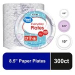 Disposable Paper Plates, 8.5", 300 Count New. Price: $11.82.